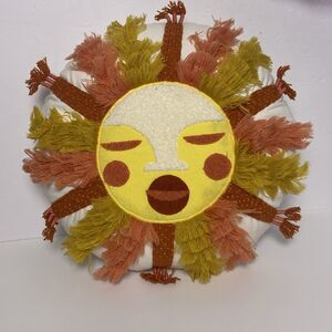 Fringed & Embroidered Sun Rd. Throw Pillow Gold - Opalhouse designed w/ Jungalow